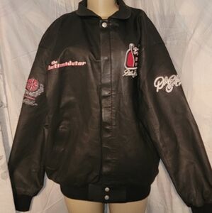 Vintage Genuine Leather Dale Earnhardt #3 Intimidator Jeff Hamilton Jacket Xl